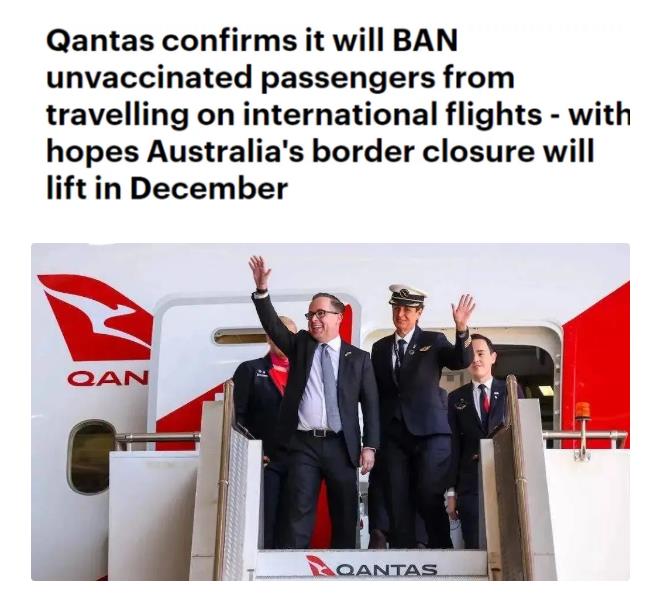 澳航宣布2021年12月中旬重启国际航班旅行！！(图1)